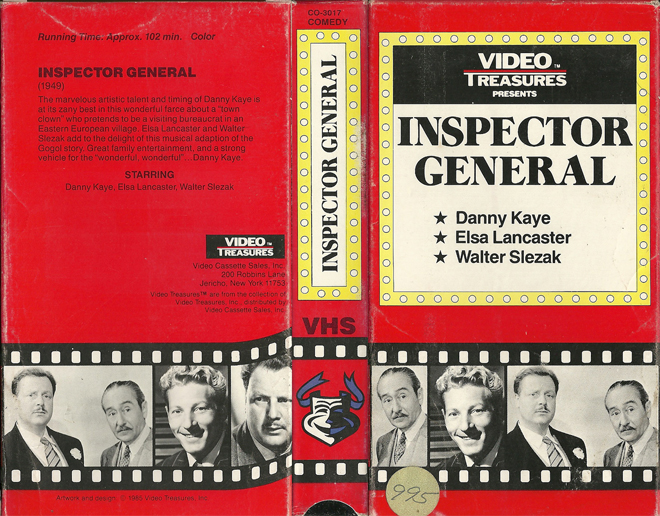 INSPECTOR GENERAL VIDEO TREASURES VHS COVER