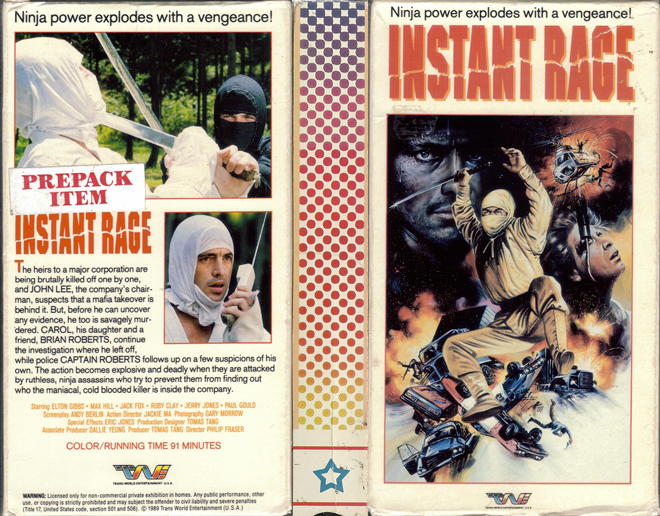 INSTANT RAGE VHS COVER
