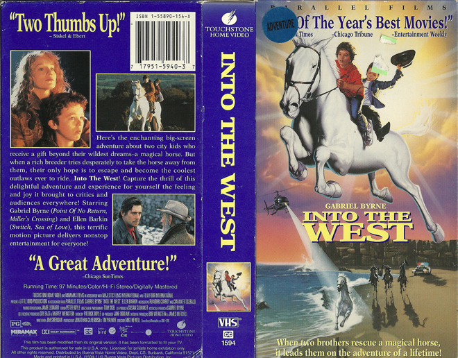 INTO THE WEST VHS COVER