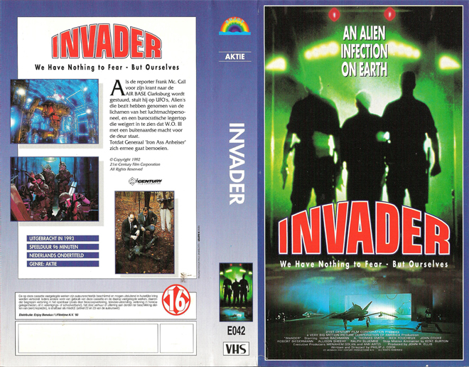 INVADER AKTIE VHS COVER