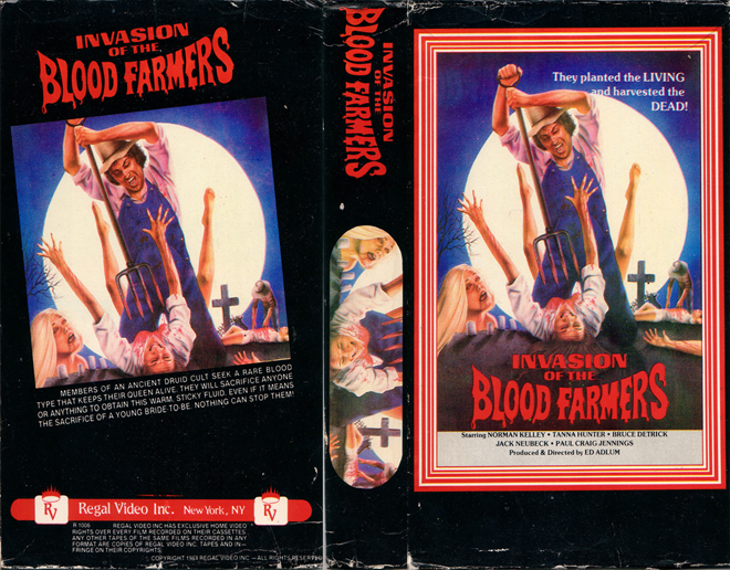 INVASION OF THE BLOOD FARMERS VHS COVER