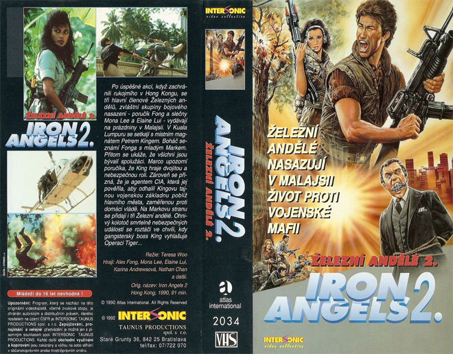 IRON ANGELS 2 VHS COVER, VHS COVERS