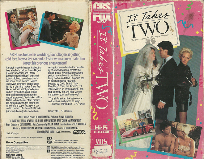 IT TAKES TWO VHS COVER, VHS COVERS