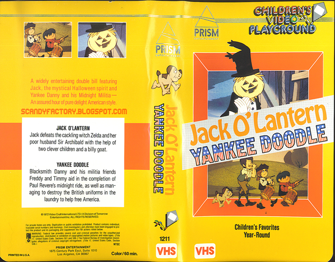 JACK O LANTERN : YANKEE DOODLE VHS COVER
