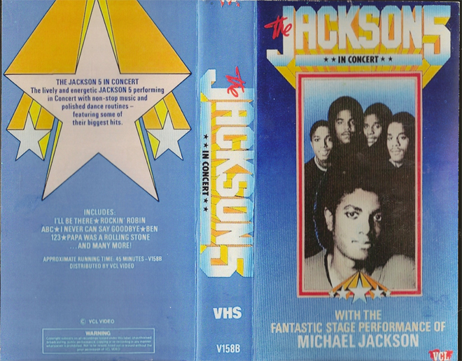 JACKSON 5 IN CONCERT VHS COVER