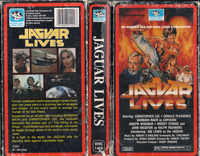 JAGUAR LIVES VHS COVER, VHS COVERS