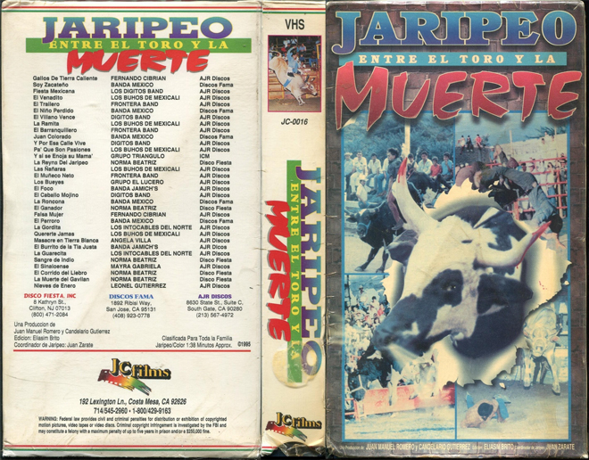 JARIPEO MUERTE, ACTION VHS COVER, HORROR VHS COVER, BLAXPLOITATION VHS COVER, HORROR VHS COVER, ACTION EXPLOITATION VHS COVER, SCI-FI VHS COVER, MUSIC VHS COVER, SEX COMEDY VHS COVER, DRAMA VHS COVER, SEXPLOITATION VHS COVER, BIG BOX VHS COVER, CLAMSHELL VHS COVER, VHS COVER, VHS COVERS, DVD COVER, DVD COVERS
