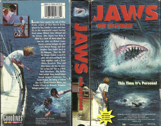 JAWS THE REVENGE VHS COVER
