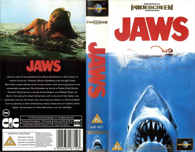 JAWS VHS COVER