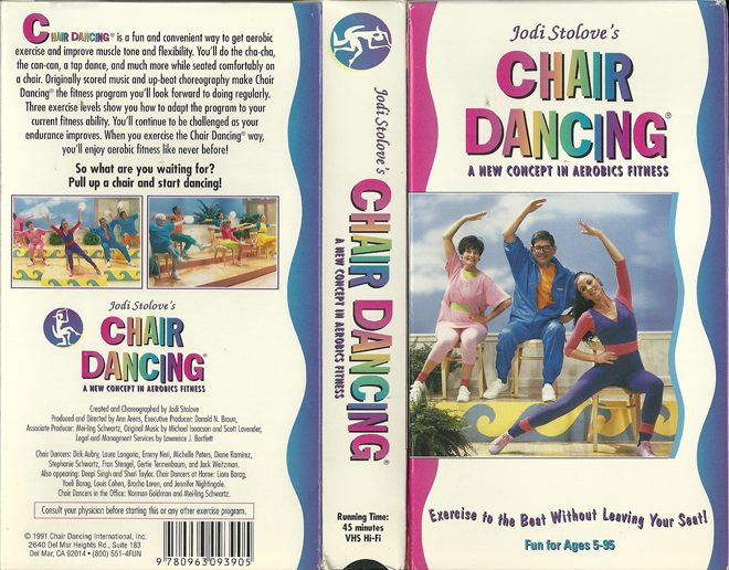 JODI STOLOVE'S CHAIR DANCING VHS COVER