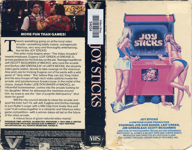 JOY STICKS VHS COVER, VHS COVERS