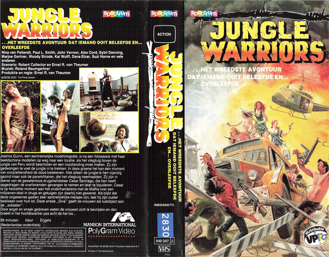 JUNGLE WARRIORS VHS COVER
