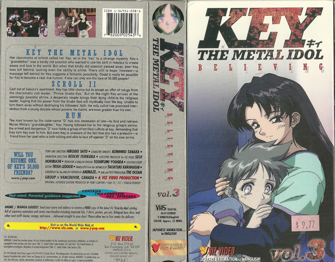 KEY : THE METAL IDOL VHS COVER