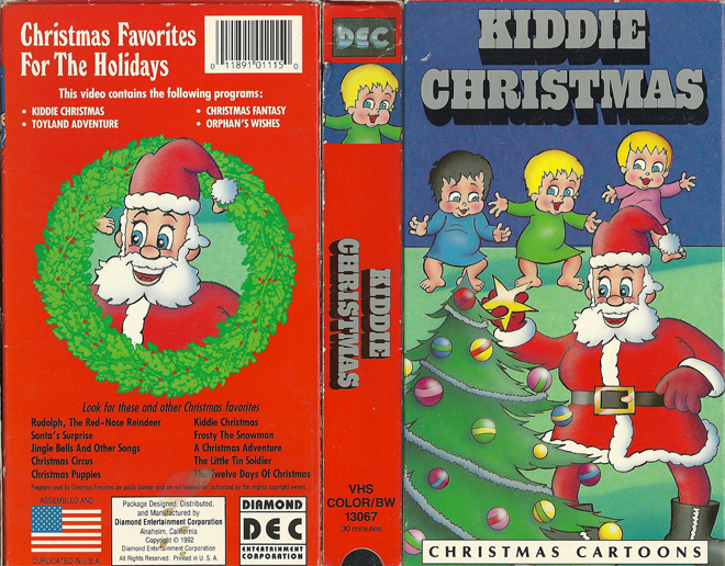 KIDDIE CHRISTMAS VHS COVER