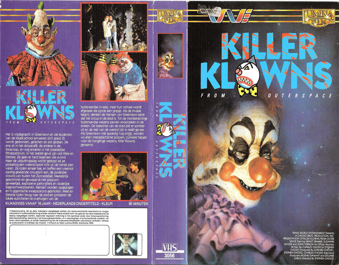 KILLER CLOWNS FROM OUTER SPACE GERMAN VHS COVER