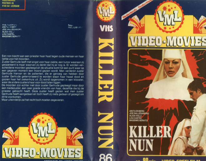 KILLER NUN VHS COVER