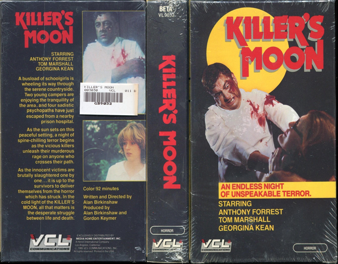 KILLERS MOON, ACTION, HORROR, BLAXPLOITATION, HORROR, ACTION EXPLOITATION, SCI-FI, MUSIC, SEX COMEDY, DRAMA, SEXPLOITATION, VHS COVER, VHS COVERS, DVD COVER, DVD COVERS