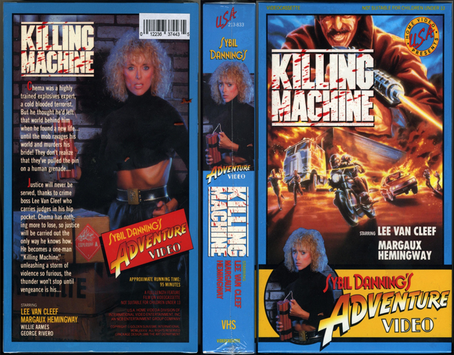 KILLING MACHINE SYBIL DANNINGS ADVENTURE VIDEO VHS COVER