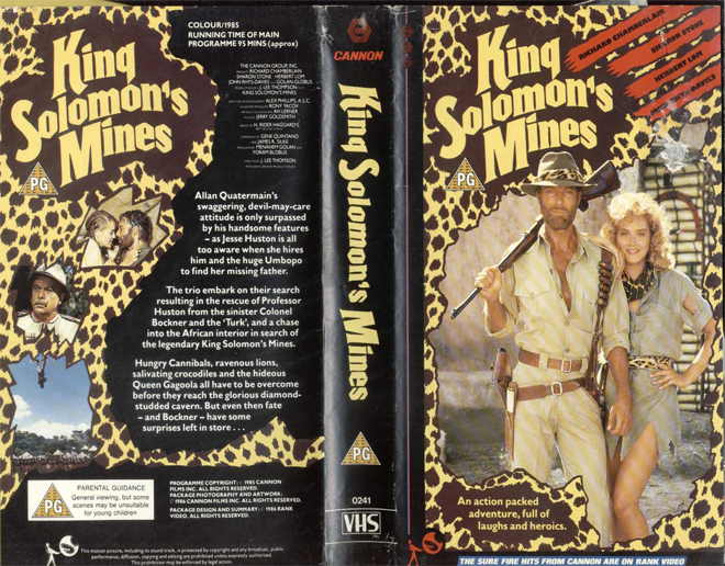 KING SOLOMONS MINES VHS COVER