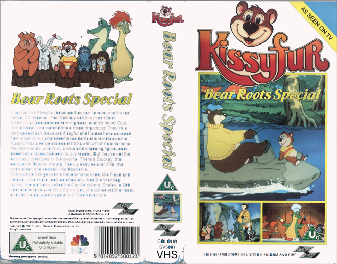 KISSYFUR : BEAR ROOTS SPECIAL VHS COVER
