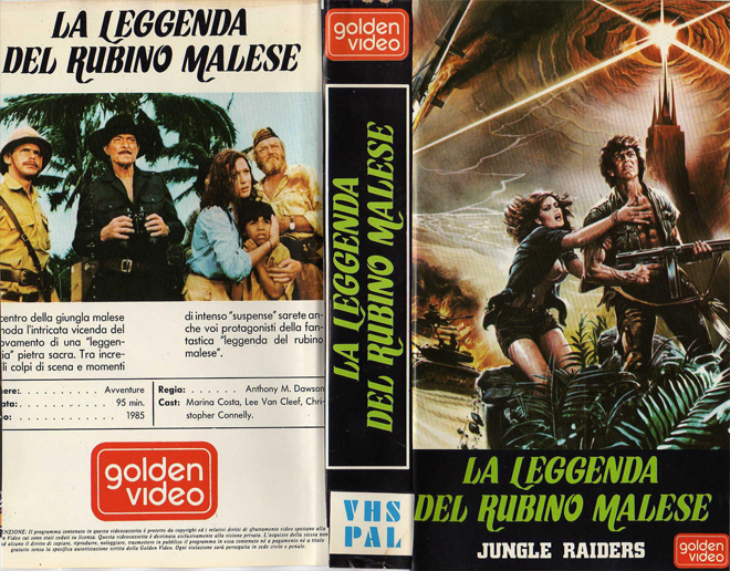 LA LEGGENDA DEL RUBINO MALESE, VHS COVERS