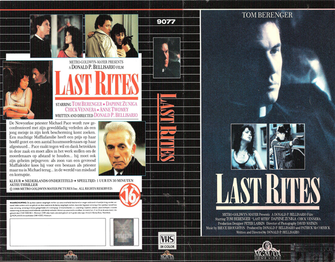 LAST RITES VHS COVER, VHS COVERS