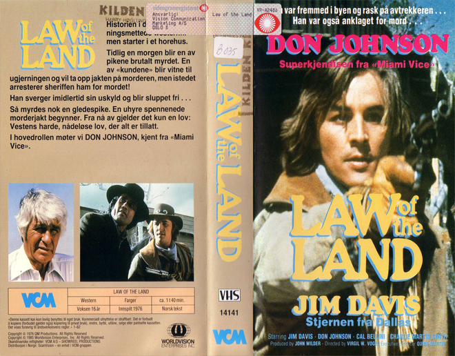 LAW OF THE LAND, HORROR, ACTION EXPLOITATION, ACTION, HORROR, SCI-FI, MUSIC, THRILLER, SEX COMEDY, DRAMA, SEXPLOITATION, BIG BOX, CLAMSHELL, VHS COVER, VHS COVERS, DVD COVER, DVD COVERS