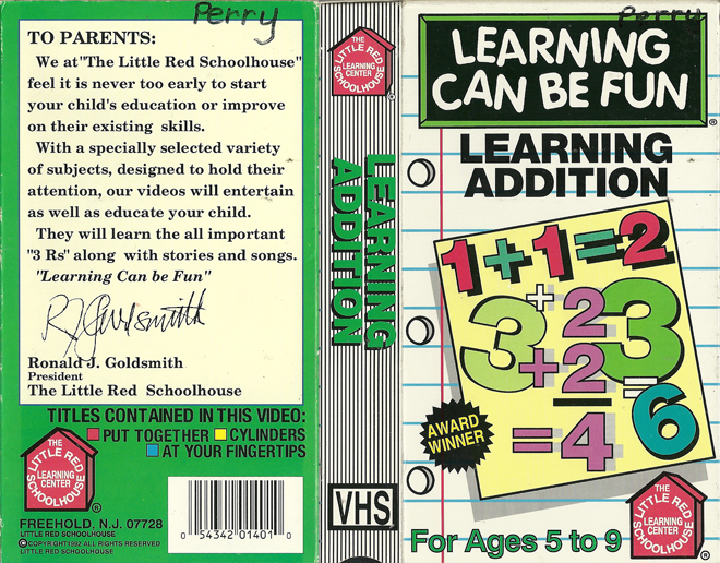 LEARNING ADDITION VHS COVER