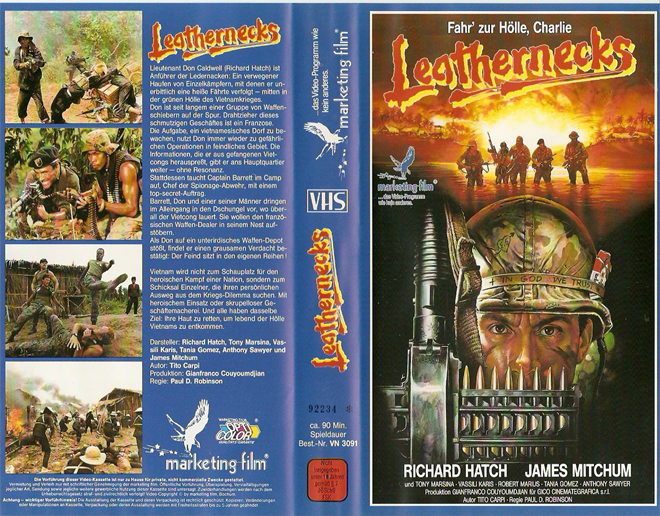 LEATHERNECKS, HORROR, ACTION EXPLOITATION, ACTION, HORROR, SCI-FI, MUSIC, THRILLER, SEX COMEDY, DRAMA, SEXPLOITATION, BIG BOX, CLAMSHELL, VHS COVER, VHS COVERS, DVD COVER, DVD COVERS