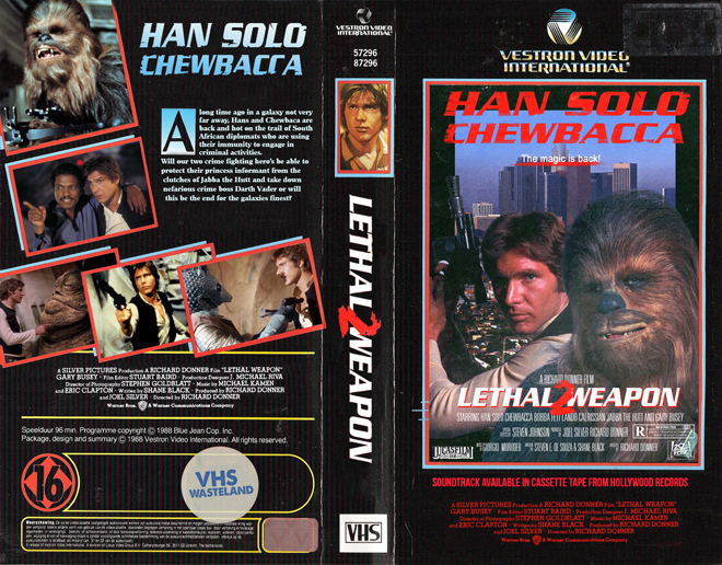 LETHAL WEAPON 2 CUSTOM VHS COVER