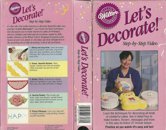 LETS DECORATE : STEP BY STEP VIDEO VHS COVER