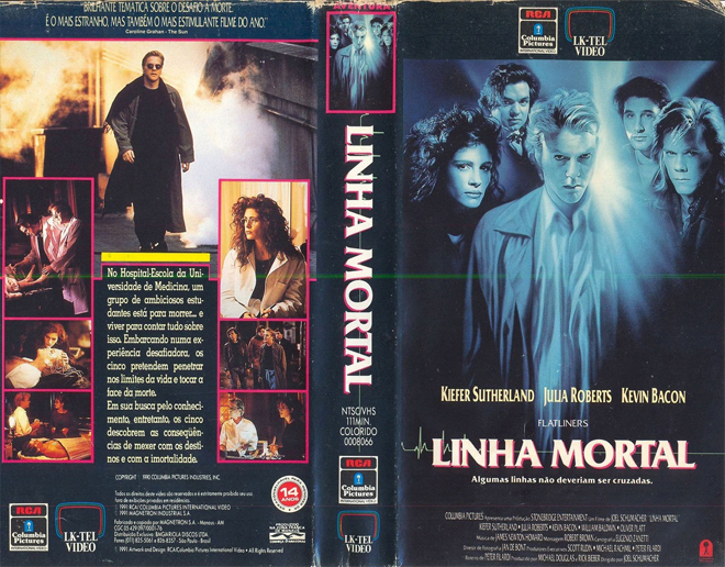 LINHA MORTAL (FLATLINERS) VHS COVER