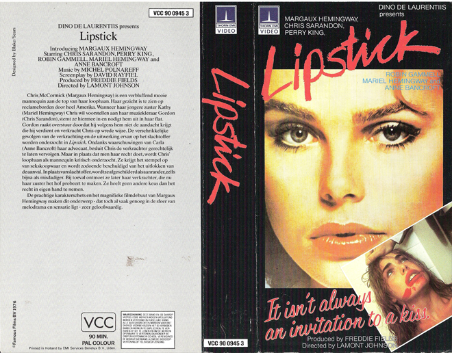 LIPSTICK VHS COVER, VHS COVERS