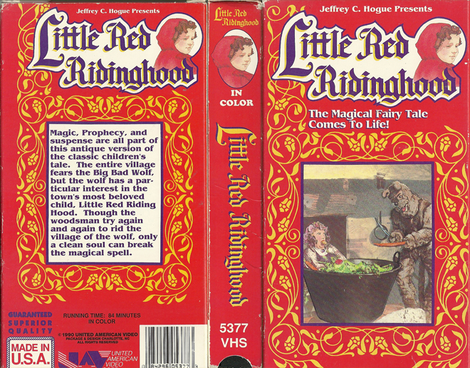 LITTLE RED RIDING HOOD VHS COVER