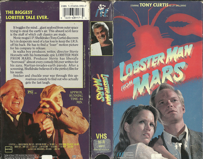 LOBSTER MAN FROM MARS VHS COVER