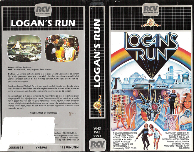 LOGANS RUN VHS COVER