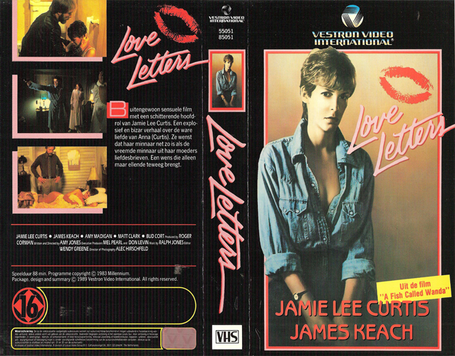 LOVE LETTERS JAMIE LEE CURTIS VHS COVER
