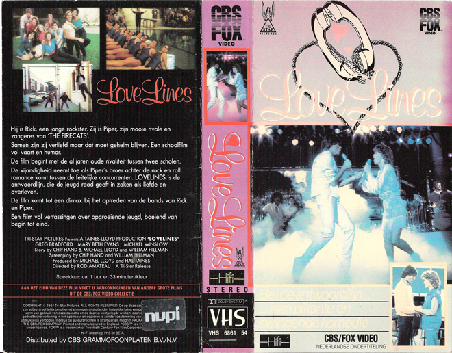 LOVE LINES VHS COVER