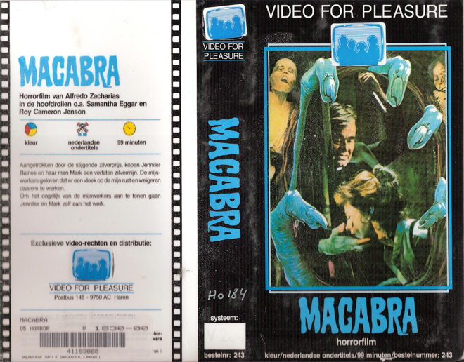 MACABRA VIDEO FOR PLEASURE VHS COVER