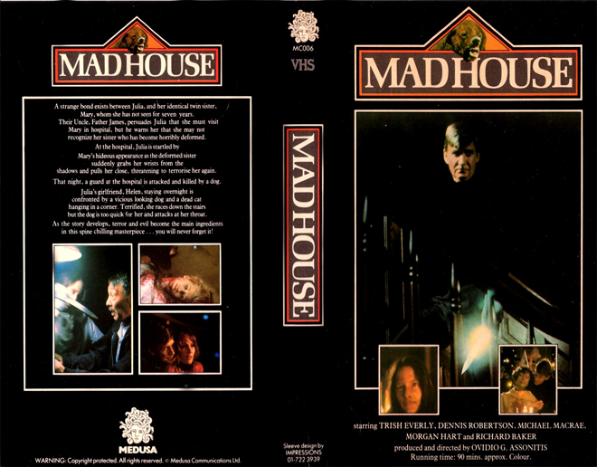 MADHOUSE VHS COVER
