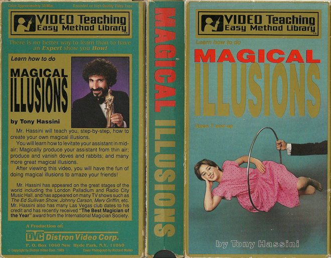 LEARN HOW TO DO MAGICAL ILLUSIONS VIDEO TEACHING EASY METHOD LIBRARY VHS, ACTION, HORROR, BLAXPLOITATION, HORROR, ACTION EXPLOITATION, SCI-FI, MUSIC, SEX COMEDY, DRAMA, SEXPLOITATION, BIG BOX, CLAMSHELL, VHS COVER, VHS COVERS, DVD COVER, DVD COVERS