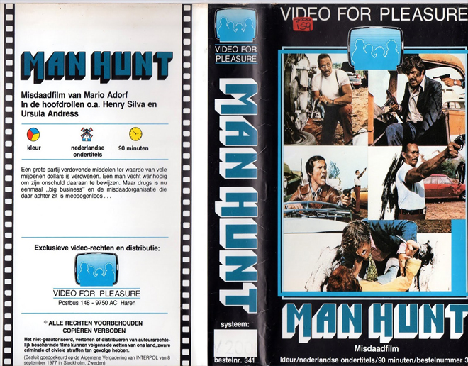 MAN HUNT VHS COVER