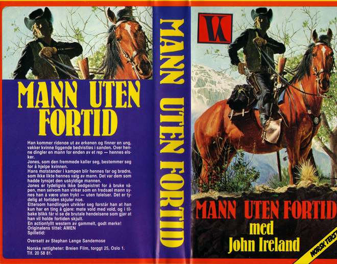 MANN UTEN FORTID VHS COVER, ACTION VHS COVER, HORROR VHS COVER, BLAXPLOITATION VHS COVER, HORROR VHS COVER, ACTION EXPLOITATION VHS COVER, SCI-FI VHS COVER, MUSIC VHS COVER, SEX COMEDY VHS COVER, DRAMA VHS COVER, SEXPLOITATION VHS COVER, BIG BOX VHS COVER, CLAMSHELL VHS COVER, VHS COVER, VHS COVERS, DVD COVER, DVD COVERS