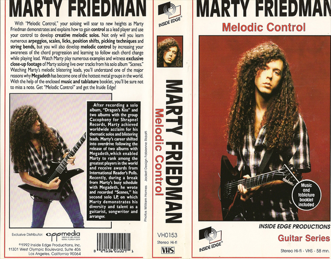 MARTY FRIEDMAN : MELODIC CONTROL VHS COVER