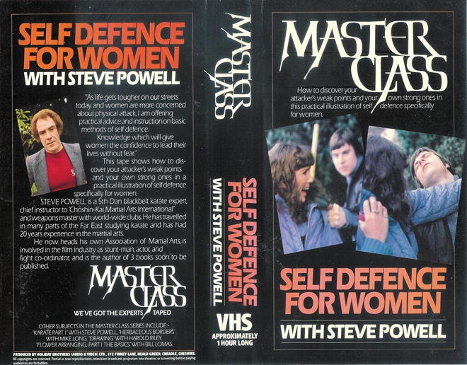 MASTER CLASS : SELF DEFENCE FOR WOMEN WITH STEVE POWELL - SUBMITTED BY SAM H FRANKLIN