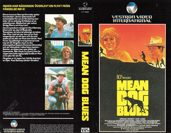 MEAN DOG BLUES SWEDISH VHS COVER