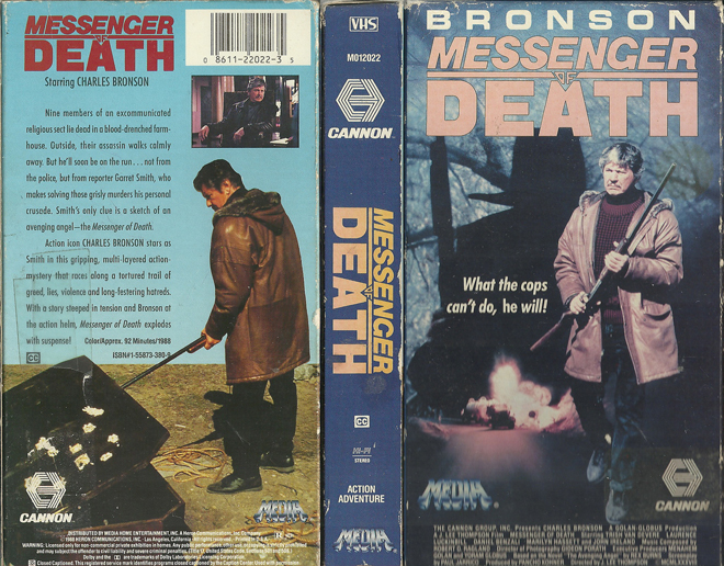 MESSENGER OF DEATH VHS COVER