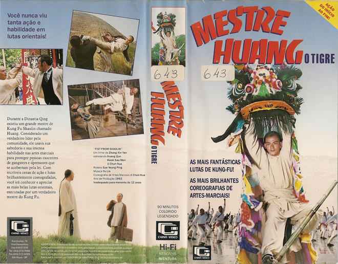 MESTRE HUANG O TIGRE VHS COVER, VHS COVERS