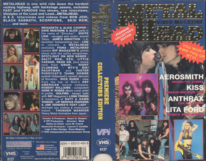 METAL HEAD VIDEO MAGAZINE PREMIERE COLLECTORS EDITION, BRAZIL VHS, BRAZILIAN VHS, ACTION VHS COVER, HORROR VHS COVER, BLAXPLOITATION VHS COVER, HORROR VHS COVER, ACTION EXPLOITATION VHS COVER, SCI-FI VHS COVER, MUSIC VHS COVER, SEX COMEDY VHS COVER, DRAMA VHS COVER, SEXPLOITATION VHS COVER, BIG BOX VHS COVER, CLAMSHELL VHS COVER, VHS COVER, VHS COVERS, DVD COVER, DVD COVERS
