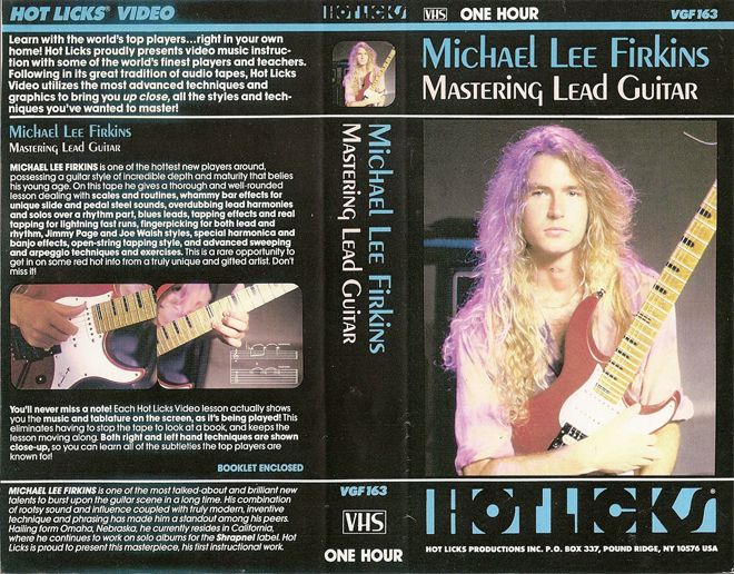 MICHAEL LEE FIRKINS : MASTERING LEAD GUITAR VHS COVER